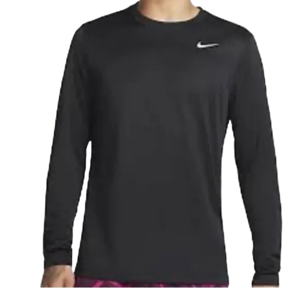 NIKE Men’s Pro Slim Fit Long Sleeve Shirt - Picture 3 of 7